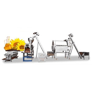 pressage d’huile de tournesol